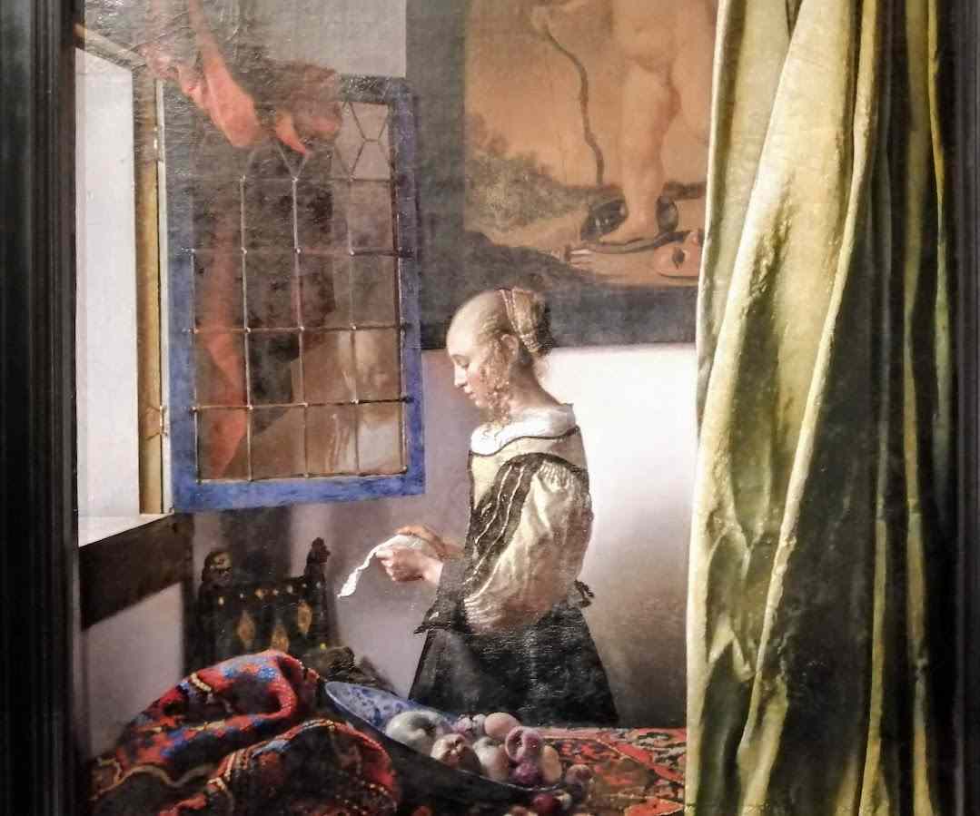 Vermeer: Brieflesendes Mädchen am offenen Fenster ©Steffi Uhlig